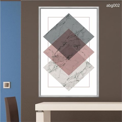 Quadro Decorativo - Abstrato Geometrico Abg002 Tela Canvas - 80x60cm