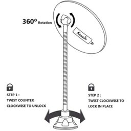ESPELHO DE PAREDE PARA MAQUIAGEM E BARBA AUMENTO 10X COM LUZ LED FLEXIVEL BANHEIRO QUARTO E CAMARIM - 2 ESPELHO DE PAREDE PARA MAQUIAGEM E BARBA AUMENTO 10X COM LUZ LED FLEXIVEL BANHEIRO QUARTO E CAMARIM - 2