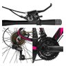 Bicicleta Aro 29 Dropp Z3 Câmbios Shimano 21V Freio Discos Suspensão Dianteira - Preto+Pink - 17 - 4