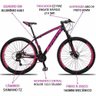 Bicicleta Aro 29 Dropp Z3 Câmbios Shimano 21V Freio Discos Suspensão Dianteira - Preto+Pink - 17 - 1