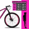 Bicicleta Aro 29 Dropp Z3 Câmbios Shimano 21V Freio Discos Suspensão Dianteira - Preto+Pink - 17 - 3