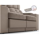 Ver imagem 7 de Sofá com Porta Copos e Carregador Usb Eureka 1,70m Assento Retrátil e Reclinável Velosuede