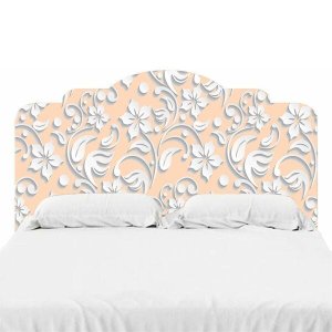 Adesivo De Parede Cabeceira de Cama Floral - QUEEN: 85x160cm