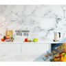 Adesivo Lavável Imita Granito/Mármore Branco Carrara - 80x300cm - 5