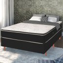 Ver imagem 3 de Conjunto 8 Pés de Cama Box Casal com 5 Pés Palitos Fixos e 3 Rodízios Madeira e Polipropileno Mel