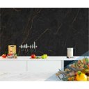 Ver imagem 3 de Adesivo Lavável Imita Mármore/Granito Nero Black Gold - 80x300cm