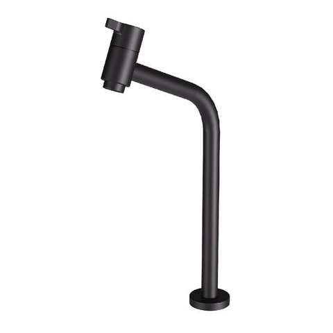 Kit Torneira Mesa com Válvula 1208 Bk185 Bica Alta Preto Fosco Fani