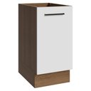 Ver imagem 1 de Balcão de Cozinha 40 cm 1 Porta (sem Tampo) Rustic/Branco Agata Madesa