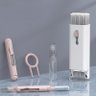 Kit de Limpeza 7 em 1 Multifunção Teclado Fones PC Celulares - Rosa - 5