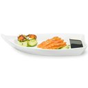 Ver imagem 3 de Kit 6 Barcas para Sushi Sashimi Melamina Branca Comida Japonesa Gourmet Mix