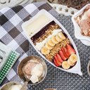 Ver imagem 2 de Kit 6 Barcas para Sushi Sashimi Melamina Branca Comida Japonesa Gourmet Mix