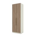 Ver imagem 1 de Guarda Roupa 2 Portas com Prateleiras Flex Seletto - Henn Areia/jequitiba
