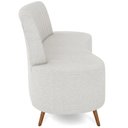 Ver imagem 6 de Sofá Chaise Living 2 Lugares 160cm para Sala Cayman K01 Bouclê Creme - Lyam Decor