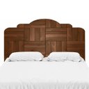 Ver imagem 1 de Adesivo De Parede Cabeceira de Cama Madeira Escuro - CASAL: 75X140cm