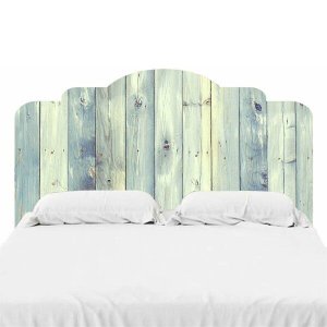 Adesivo De Parede Cabeceira de Cama Madeira Clara - QUEEN: 85x160cm