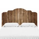 Ver imagem 1 de Adesivo De Parede Cabeceira de Cama Madeira 01 - CASAL: 75X140cm