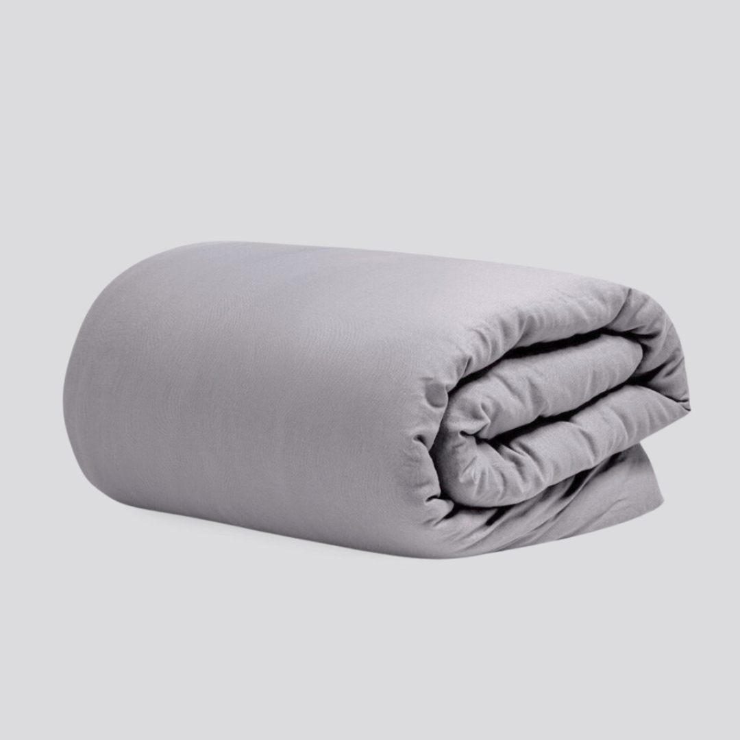 Capa de Edredom Solteiro 400 Fios Microfibra com Fronha e Zíper Cor:cinza Duvet Luxo - 3