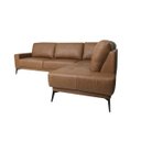 Ver imagem 2 de Sofá de Couro Rubi 2 Lugares com Chaise Direita Soft Mel - Mempra Design