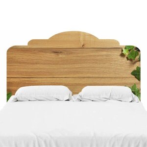 Adesivo De Parede Cabeceira de Cama Madeira 05 - CASAL: 75X140cm