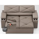 Ver imagem 5 de Sofá com Porta Copos Retrátil e Reclinável Pop 1,54m Velosuede Capuccino - Netsofas