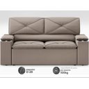 Ver imagem 4 de Sofá com Porta Copos Retrátil e Reclinável Pop 1,54m Velosuede Capuccino - Netsofas