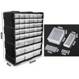 Gaveteiro Caixa Organizadora Multiuso com 39 Gavetas 78 Divisorias Organizazadora de Mesa e Parede P - 3