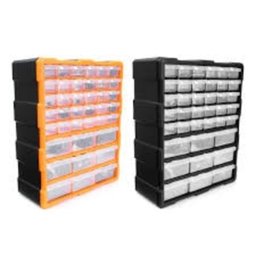 Gaveteiro Caixa Organizadora Multiuso com 39 Gavetas 78 Divisorias Organizazadora de Mesa e Parede P - 2