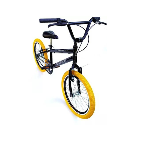 Bicicleta Energy Cross F.style-aro20-preto/amarelo-ello Bike