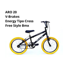 Ver imagem 2 de Bicicleta Energy Cross F.style-aro20-preto/amarelo-ello Bike