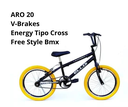 Ver imagem 2 de Bicicleta Energy Cross F.style-aro20-preto/amarelo-ello Bike