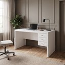Ver imagem 1 de Mesa Escrivaninha Home Office 3 Gavetas 155cm