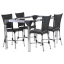 Ver imagem 1 de Kit 4 Cadeiras Angra e Mesa de 80cm Haiti em Alumínio Jardim