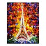 Quadro Decorativo - Torre Eiffel Espatulada - 100x80cm Bela Arte Quadros e Molduras Uma Tela - 2