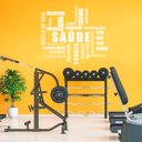 Ver imagem 5 de Adesivo de Parede Palavras Motivação Saúde Recepção Academia Kanto Store Preto