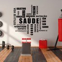 Ver imagem 4 de Adesivo de Parede Palavras Motivação Saúde Recepção Academia Kanto Store Preto