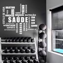 Ver imagem 3 de Adesivo de Parede Palavras Motivação Saúde Recepção Academia Kanto Store Preto