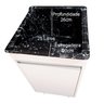 Tanque de Lavar Roupas em Fibra Reforçada 25L Gabinete MDF Cor:Preto - 2