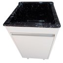 Ver imagem 6 de Tanque de Lavar Roupas em Fibra Reforçada 25L Gabinete MDF Cor:Preto