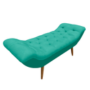 Ver imagem 2 de Recamier Sofá Calçadeira 1,98 M Realeza:suede Azul Turquesa