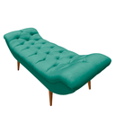 Ver imagem 1 de Recamier Sofá Calçadeira 1,98 M Realeza:suede Azul Turquesa
