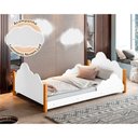 Ver imagem 1 de Cama Infantil Montessoriana Cristal Juvenil Branca e Mel + Luminária Led