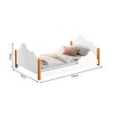 Ver imagem 3 de Cama Infantil Montessoriana Cristal Juvenil Branca e Mel + Luminária Led