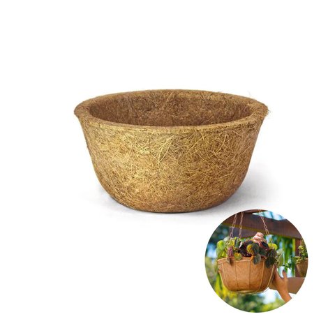 Vaso xaxim 100% Orgânico 29 x 14cm Fibra de Coco