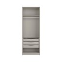Ver imagem 3 de Guarda Roupa Modulável 87,5cm com 2 Portas 100% Mdf Cor:grigio