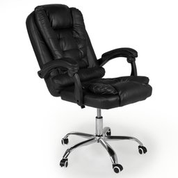 Cadeira de Escritório Presidente Executivo com Regulagem de Altura - Preto - 3