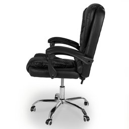 Cadeira de Escritório Presidente Executivo com Regulagem de Altura - Preto - 5