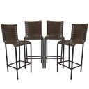 Ver imagem 1 de 4 Banquetas Diplomata Em Fibra Sintética Para Área Externa, Cozinha, Restaurante, Bancada - Argila