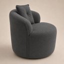 Ver imagem 4 de Poltrona Sala Orgânica Confortável Reforçada Bouclé Quarto