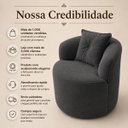 Ver imagem 5 de Poltrona Sala Orgânica Confortável Reforçada Bouclé Quarto