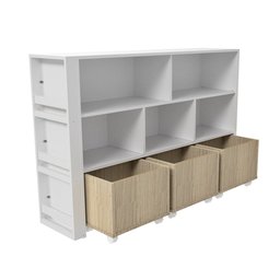 Organizador Infantil Baús e Porta Livros Napoleão 100% Mdf Woodcore - 1